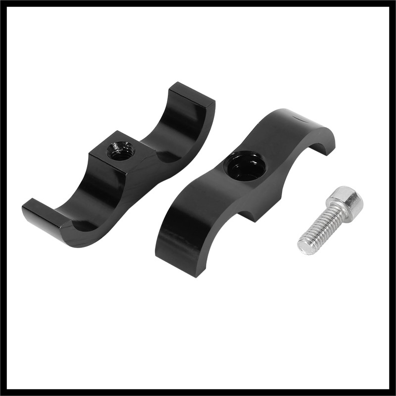 Hihaha 4pcs Black AN10 19mm Car Hose Separator Clamp Adapter