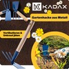 KADAX Metal Hoe with Wooden Handle, Double Hoe for Garden