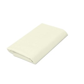 Double Flat Sheet Cream 100% Egyptian Cotton 300 Thread Count Easy Care Comfortable Brushed Cotton Flat Sheet, Luxury Hotel Quality Flat Sheets, Breathable, Plain Dyed Flat Sheets Only