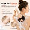 Exfoliating Gloves for Shower, Gentle Rubber Body Scrubber Glove for