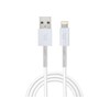 MOS Spring Lightning Cable Aluminum Heads, Spring Relief, White, 3ft