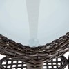ATR ART TO REAL Outdoor Side Table, Indoor Outdoor Tempered