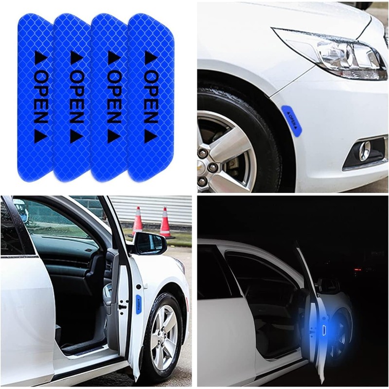 Pack of 12 Anti-Collision Reflectors - Warning Reflective Stickers for