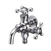 KVK K124CSPZ Double Mouth Horizontal Faucet with Outdoor Hose Connection