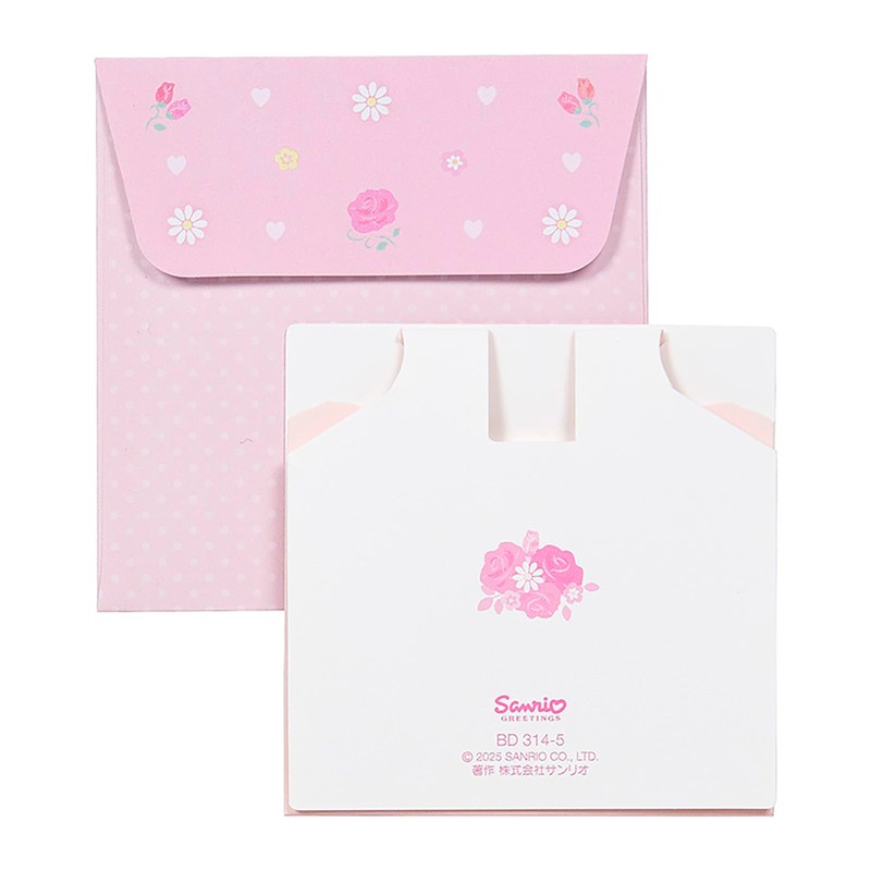 Sanrio 656984 My Melody Birthday Celebration Mini Card, Pink Ribbon