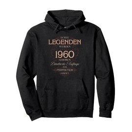65th Birthday Gift Vintage 1960 65 Deco Legend Funny Pullover Hoodie