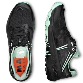 Mammut Men's Low Cut Hiking Shoe, Black-neo Mint, 26.0 cm