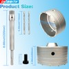 5" Concrete Hole Saw, 125mm Tungsten Steel Core Bit for