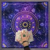 ARROMI Altar Cloth, Purple Altar Cloth for Tarot Readings, 49x49cm