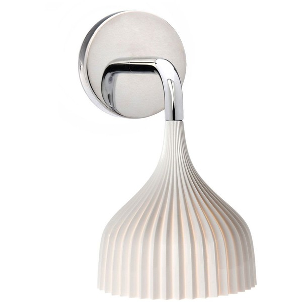 Kartell 09045Q7"E" Lamp, Plastic, White