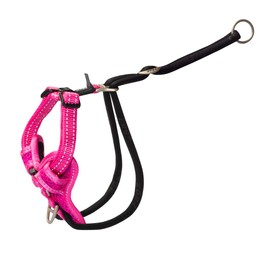 Rogz Stop Pull Dog Harness Reflective Classic Medium Pink