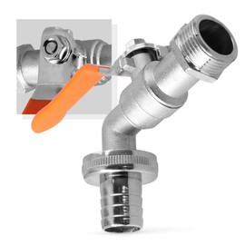 Bradas 3684 Outlet Ball Valve 1/2 Inch Male Thread Hose Valve Garden Tap Hose Nozzle 1/2 Inch