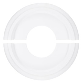 PATIKIL Ceiling Medallion, 10" OD x 4" ID PU Decorative Ceiling Light Medallion Chandelier Medallion Split Ceiling Light Cover Plate for Ceiling Light Fixtures Fans, White