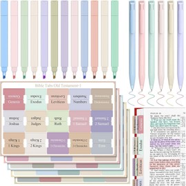 yadiana Journaling Kit, 12 Pastel No Bleed Highlighters, 6 Gel Pens No Bleed, 75 Bible Tabs Set for Study