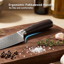 Juego de cuchillos de cocina de 3 piezas, juego de cuchillos japoneses ultra afilados, caja de regalo | High Carbon Stainless Steel Chef Knife Set wit