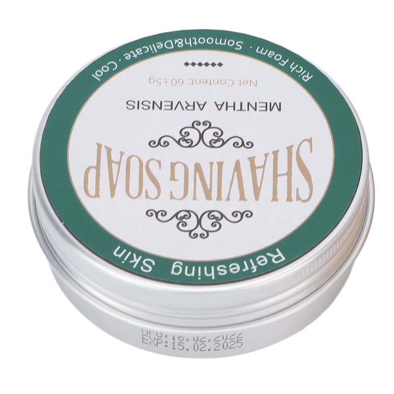 2 Pcs 60g Shaving Soap Mint Fragrance Softening Beard Men's