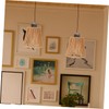 Cabilock Rattan Woven Pendant Lampshade Rustic Sconce Cover Style Small