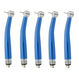 Pieza de Mano Dental de Alta Velocidad, Mango de Alta Velocidad LED dental,Turbina de Aire Dirección Botón de Pulverización 4 Agujeros, Duradero y Resistente al Desgaste, 5 Piezas / 4 Orificios