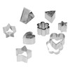 Mini Cookie Cutters, Stainless Steel Geometric Shapes 24pcs Mini Cookie