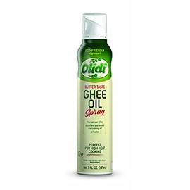 Olidi Ghee Oil 5 oz, 100% Pure Cooking Oil Spray, Omega-3, perfect for Keto snacks, baking, grilling, or cooking, our oil dispenser bottle lets you spray, drip, or stream with no waste (2)