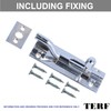 TERF® Polished Chrome Door Bolt Barrel Slide Lock Necked Door