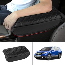 FIILINES Center Console Cover for Honda CR-V 2017-2022, Armrest Cover Pad Cushion Protector CRV Accessories Armrest Cover Anti-scratch Black