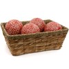 Red Lantern 4" Porcelain Ball Set - Set of 4