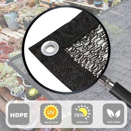 LOVE STORY 8x10FT 70% Black Shade Cloth Sun Shade Net with Grommets Sunblock Net Mesh Tarp for Garden,Plants Cover,Greenhouse and Patio