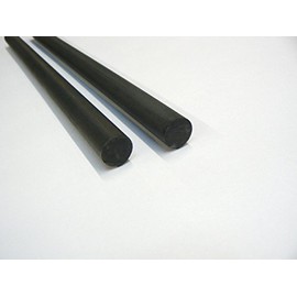 2 pcs Carbon Stirring Rod Graphite Mixing 5/8" - 15.90mm Diameter Thick x 12" - 300mm Long for Gold and Silver Melting