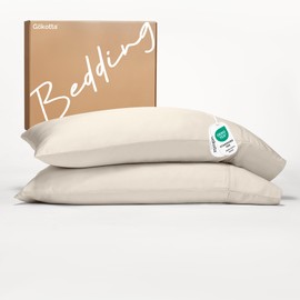 GOKOTTA Soft Standard Pillow Cases, Luxury Silky Cooling Pillow Cases for Hot Sleepers, 100% Rayon Derived from Bamboo, Envelope Closure and Reversible Pillowcases for Hair and Face(20"*26")