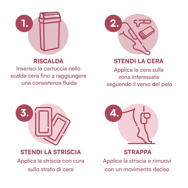 Ricarica Ceretta Rullo all'Ossido di Zinco, Cera Depilatoria Roll On