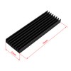 Futheda 4pcs Black Aluminum Heat Sink for M.2 Solid State