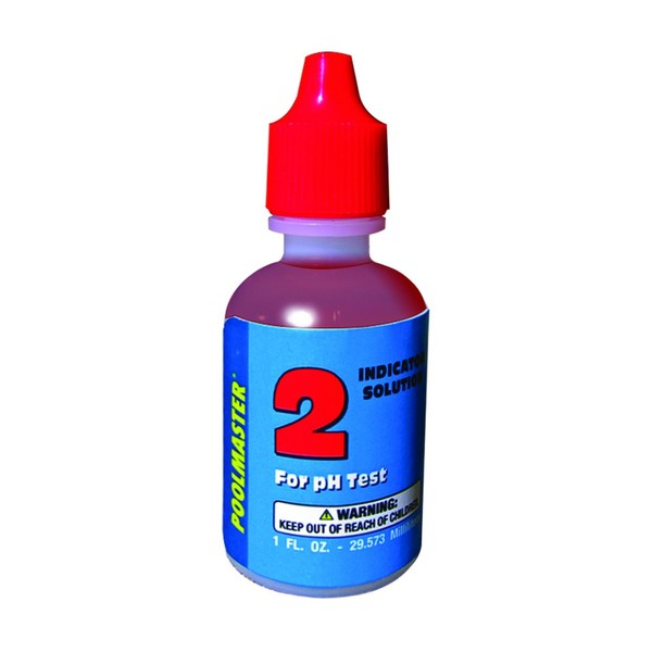 Poolmaster 23262 Phenol Red Indicator Solution for pH Test, No.2, 1-Ounce