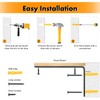 Shelf Brackets Heavy Duty, 45mm Thick L Shape Right Angle