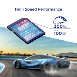 Integral 128GB 2-Pack UHS-II SD Card V60 Up to 300MBs Read and 100MBs Write Speed 1733X SDXC Professional High Speed Memory Card