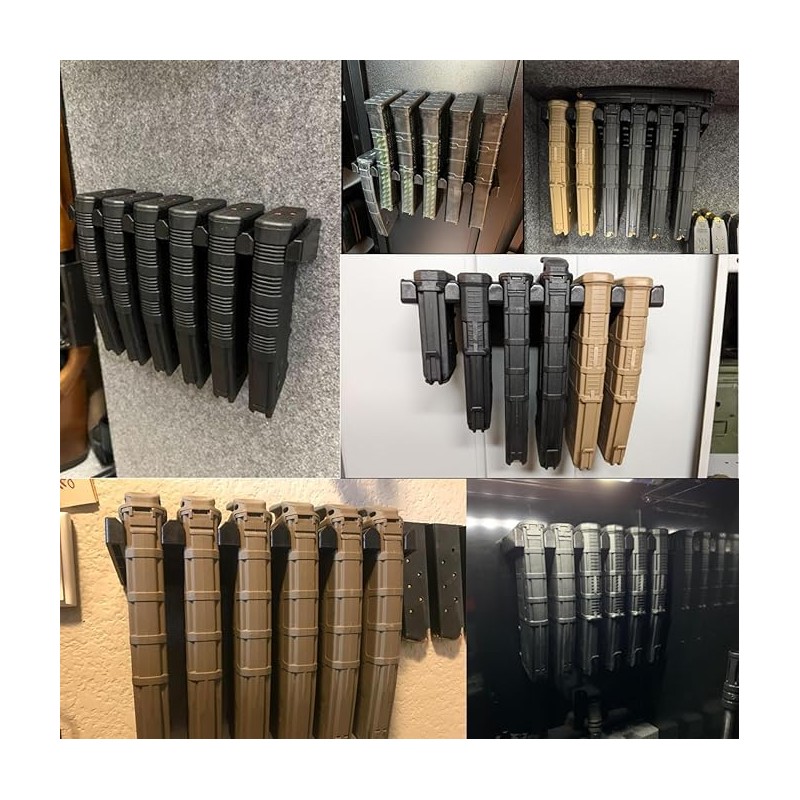 DINGDOON 4Pack Wall Mount for Pmag, AR Mag Holder, ABS