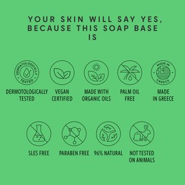 Skin Said Yes 5 Lb Aloe Soap Base - SLS/SLES free, No Palm Oil, Organic Soap Base, Bulk Aloe Melt and Pour Soap Base, Natural Soap Base for Soap Making Organic, Soap Making Supplies