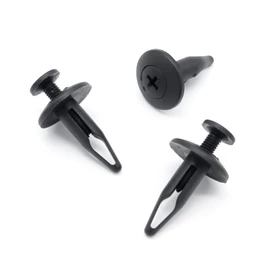 VVO Fasteners- Black Plastic Side Skirt, Sill Moulding Cover Trim Clips for Jaguar XE, (Pack of 10)