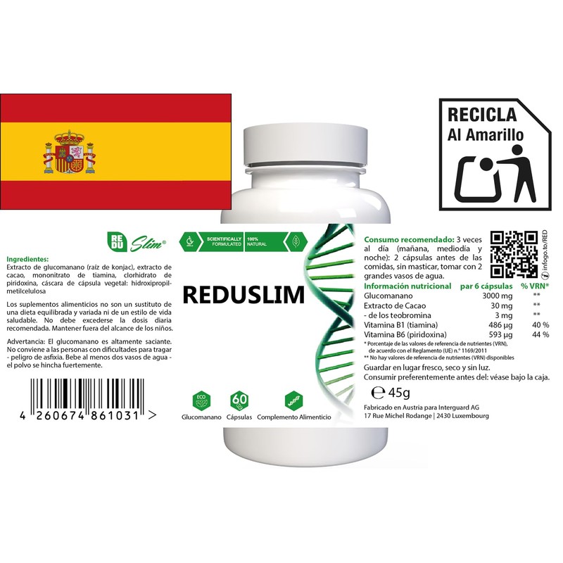 Reduslim - 120 Capsules (2 x 60 Capsules), Pack of