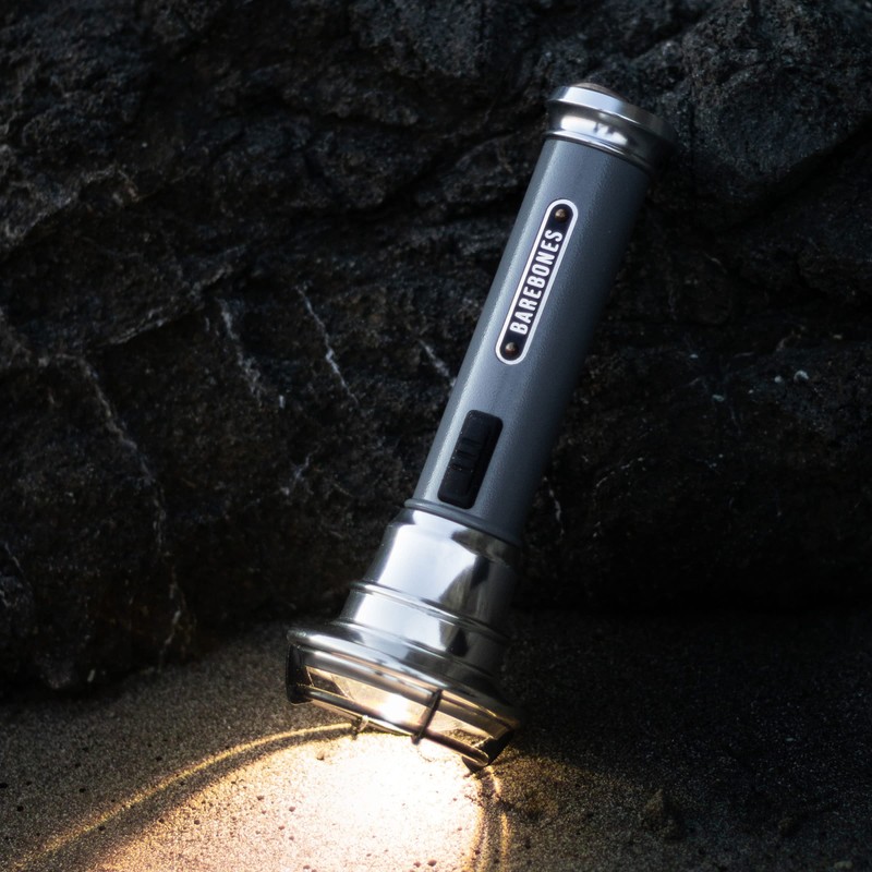 BAREBONES Vintage Flashlight, LED, Slate Gray