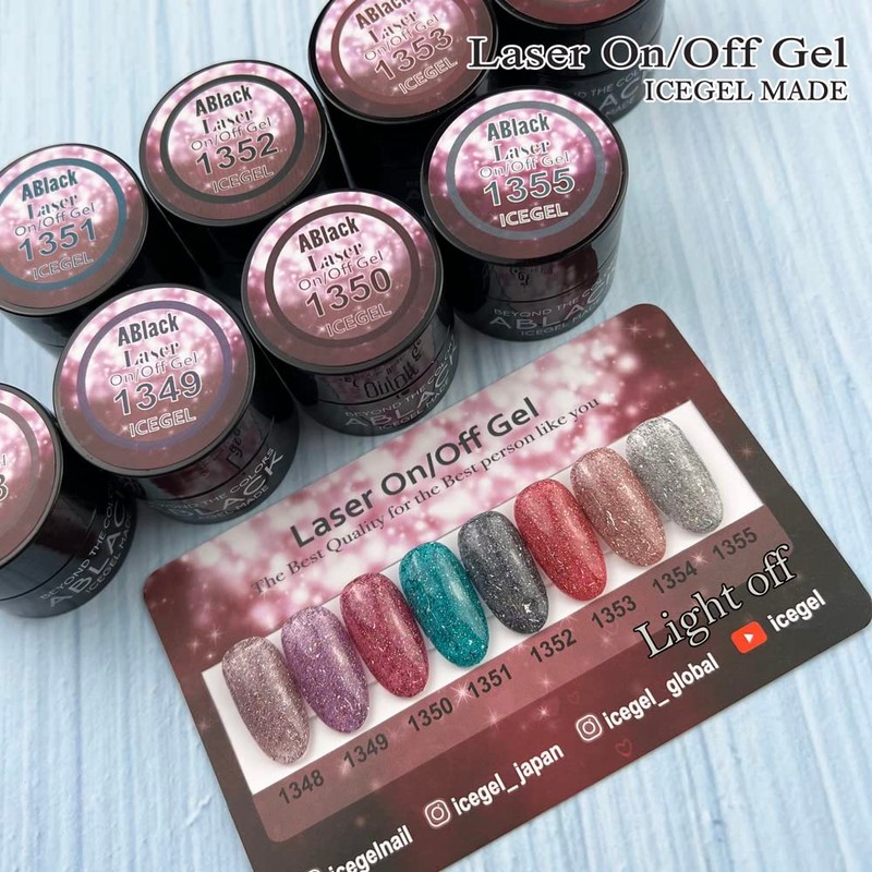 ICE GEL ABLACK Color Gel Laser On Off Gel 1355