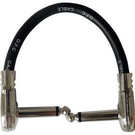 TECH パッチコード 15cm L/L ケーブルの太さ 7mm PLL-15 ブラック