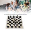 Chess Checkers Set 13.8in Board 2 in 1 Anti Slip