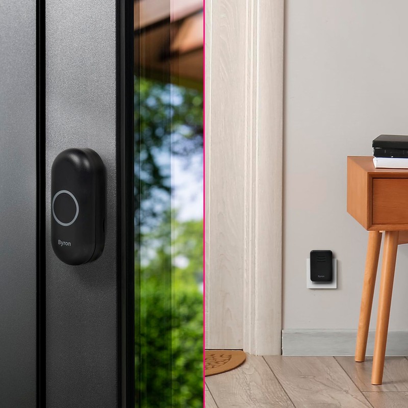 Byron Wireless Plug in Doorbell Set – 150 m Range