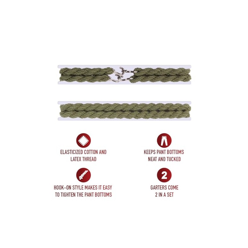 Rothco Blousing Garter Straps - Tactical Uniform Boot Straps for