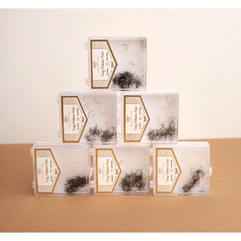 WL Wonder Lashes Fertige Wimpernfächer 3D für Professionell 0,07 250