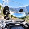 180° Wide-Angle Motorcycle Rearview Mirror for Blind Spot Visibility –