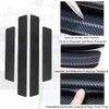 4Pcs Car Door Sill Protector Carbon Fiber Anti-Dirty Scuff Plate