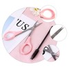 2sets Professional Eyebrow Trimmer Set Dual Eyebrow Scissors Lash Tools