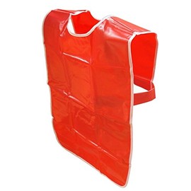 Waterproof PVC Red Apron for Children Messy Play Baking & Painting Medium 66cm x 61cm by BCreative®
